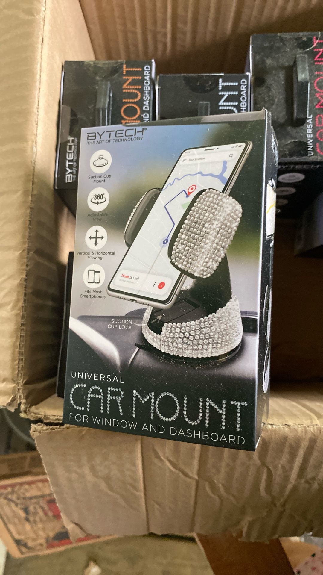 Universal Car Mount With Rhinestones