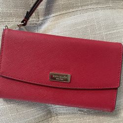 Kate Spade Wallet/wristlet Red