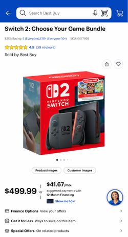 Nintendo Switch 2 Any Bundle
