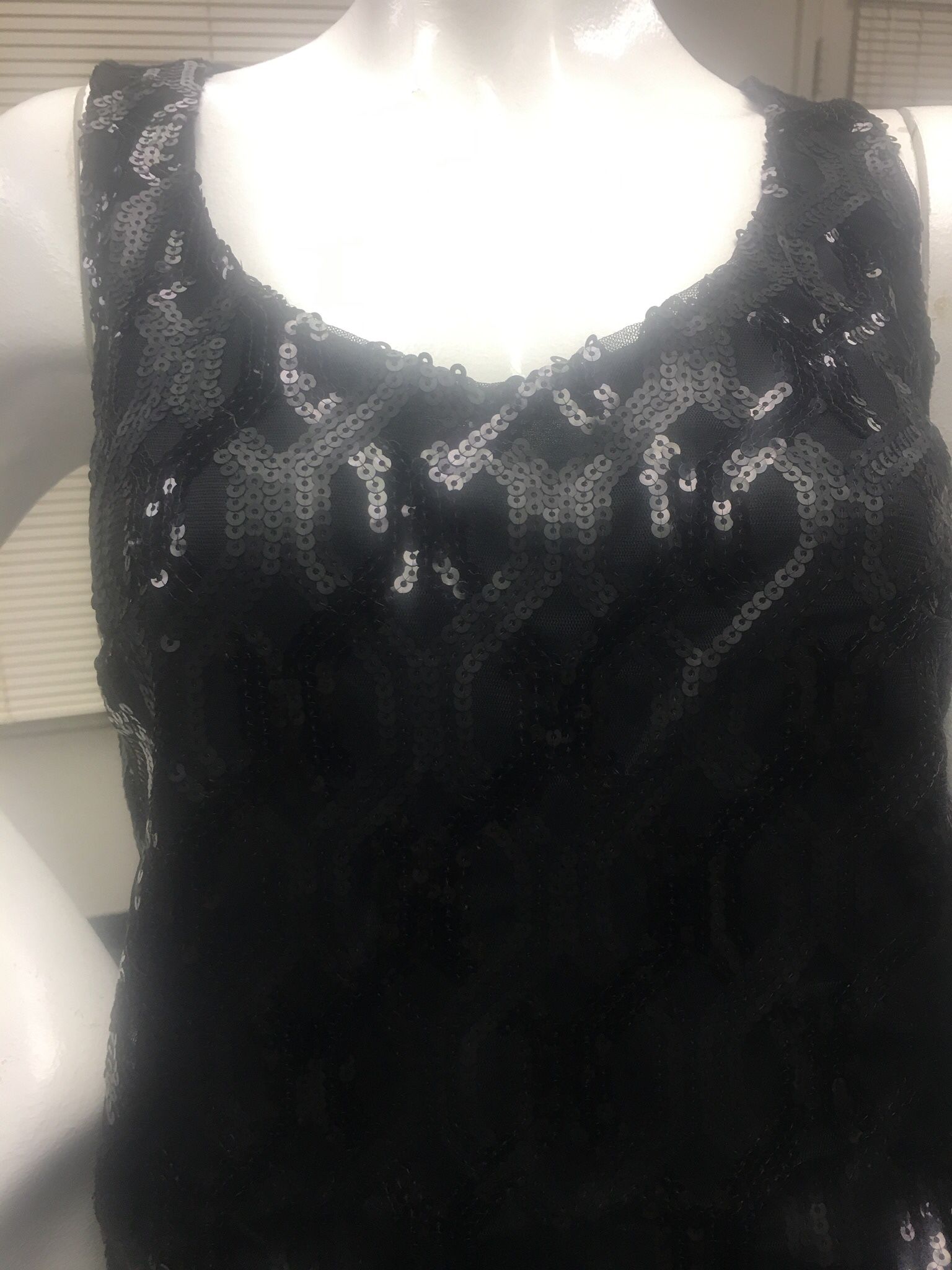 Worthington Black Beaded Top - Small