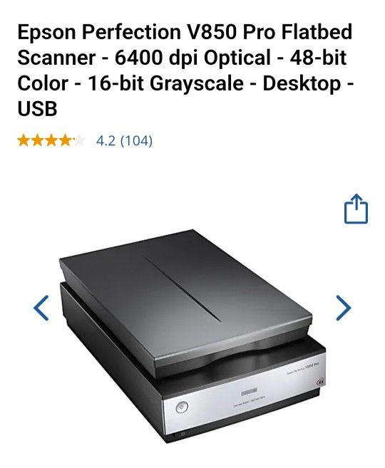 Scanner, Epson Perfection V850 Pro 