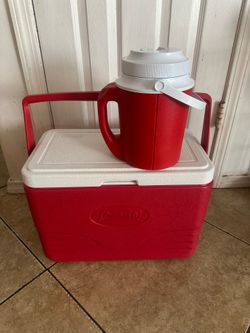 Large cooler and water jug