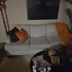 Beige Sofa 