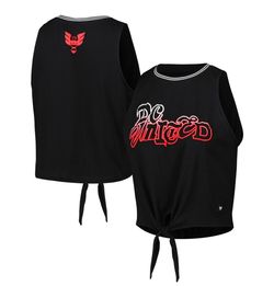 DC United Women's Sleeveless Tie-Front Tank Top