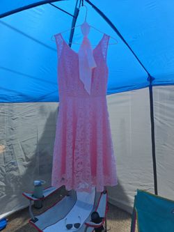 Pink Lace Dress XS