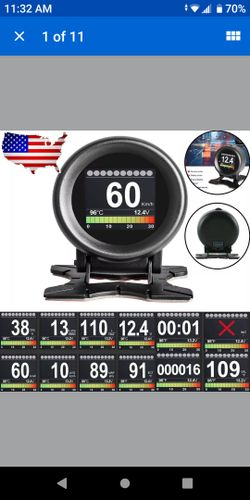 OBD2 diagnostic digital automotive / car / truck dash gauge / display / meter / scanner / tool