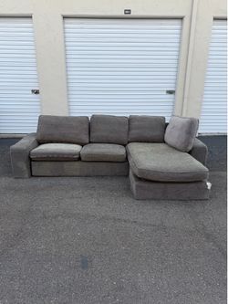 Ikea Grey 2 Piece L Shape Sectional Sofa