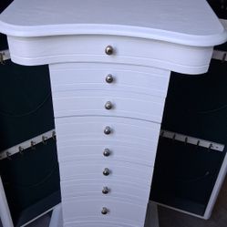 Standing White Wood Dresser