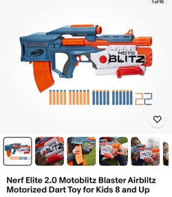 Nerf Elite 2.0 Motoblitz Blaster Airblitz Motorized Dart Toy 
