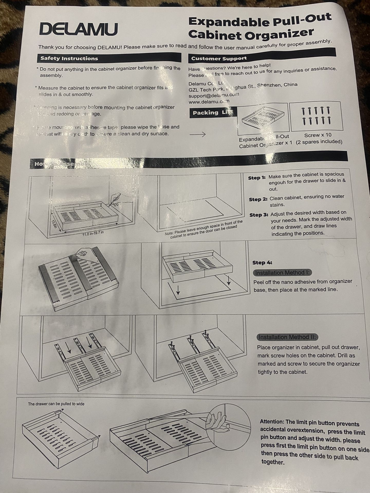 Expandable Cabinet Organizer
