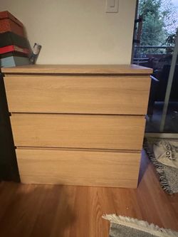 Oak 3 Drawer Dresser