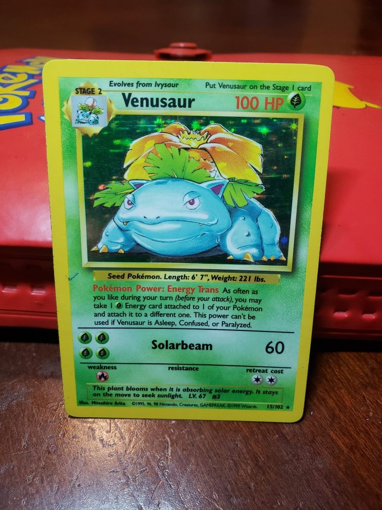 Pokemon Venasaur Holo Card