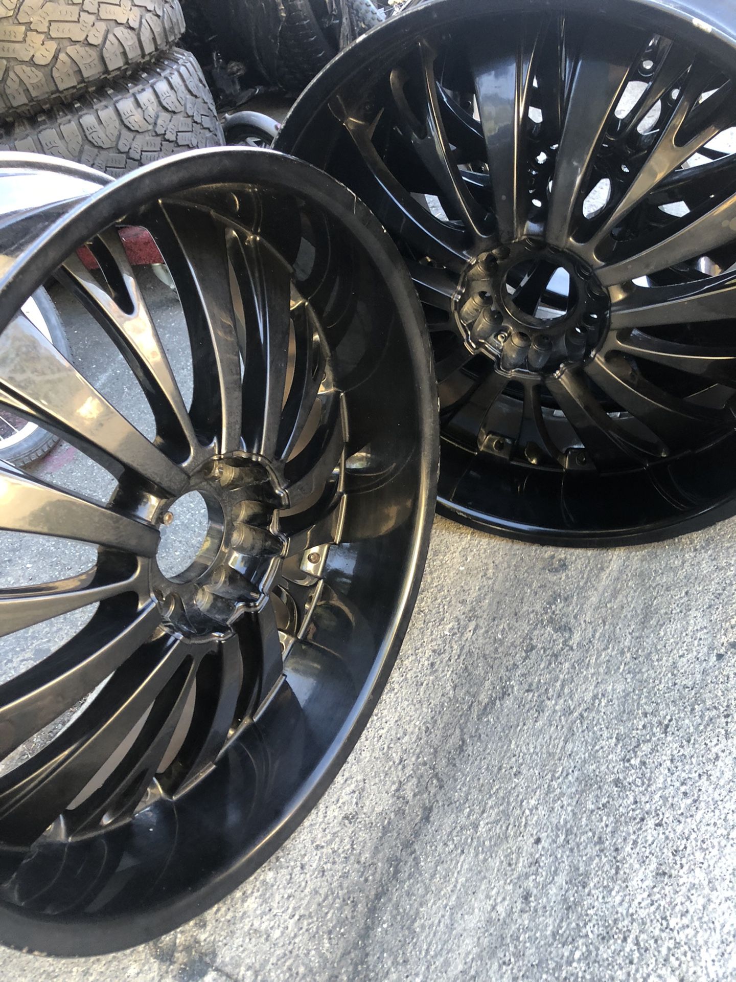 24” Tyfun Wheels Only No Tires Fits Chevy Trucks Or Suv Gm And Ford Trucks Or Suv 6 Lug Universal