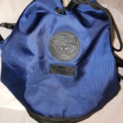 Versace Drawstring Backpack Navy