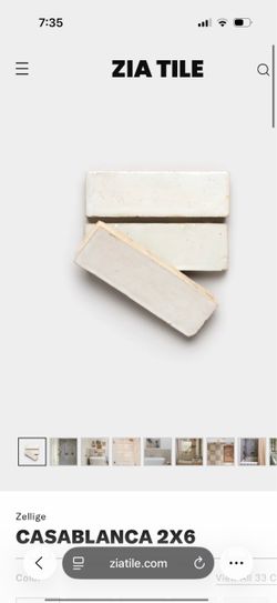 Zia Tile - Zelliege Casablanca 2x6