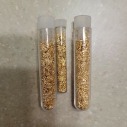 3 Vials Of 24 Karat Gold Flakes
