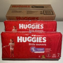 Huggies Little Movers Diapers Size 7-NEW