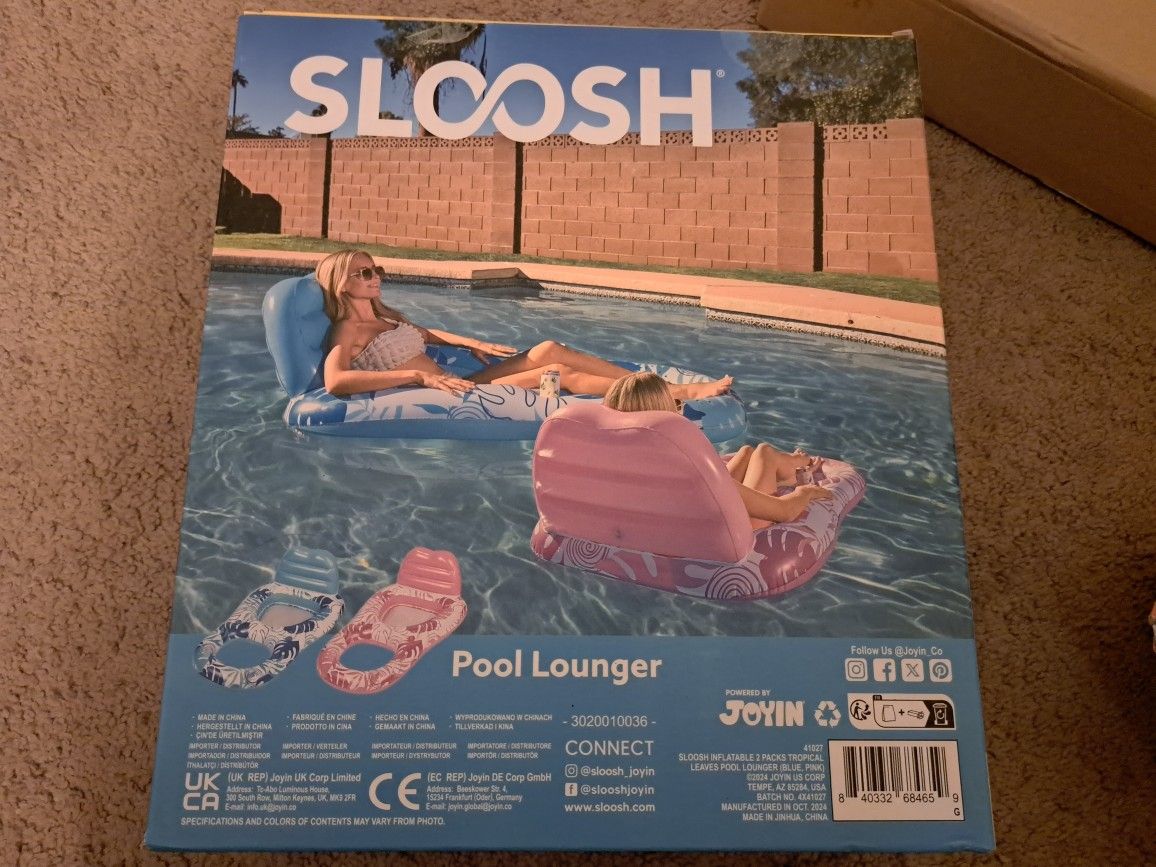 Pool Loungers. New In Box!