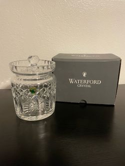 Waterford Crystal Biscuit Barrel and Lid