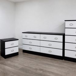 Dresser, Chest and 2 NiNightstands ⚜️ Cómoda, Gavetero y 2 Mesitas de Noche 🚚