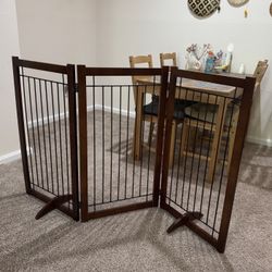 Freestanding Dog Gate 3 Panels 
