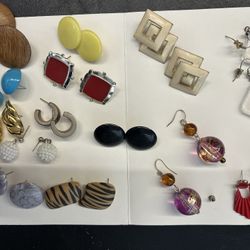 14 Pairs Of Pearce Earrings
