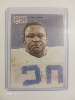 Barry Sanders Portrait Card 