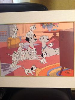 Walt disney One hundred and one dalmatians lithograph