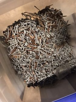 Large box of screws