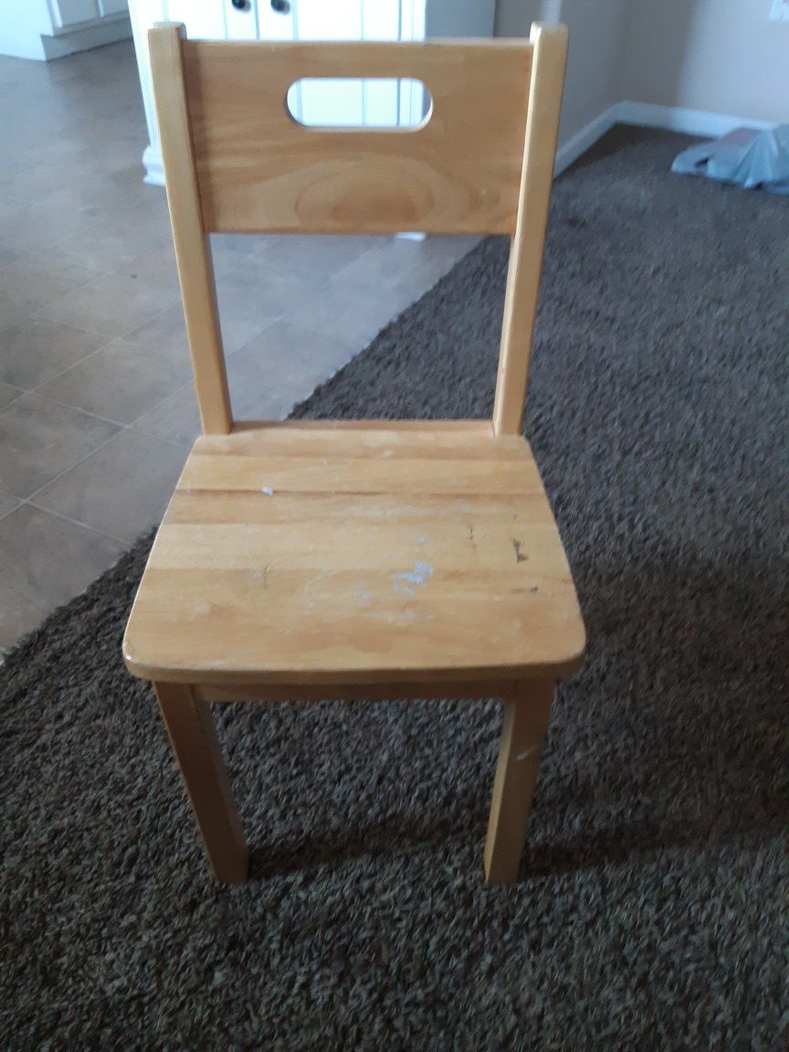 Kid's wooden chair