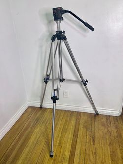New Manfrotto Bogen Chrome Tripod - 3 4 3 3 3 0 4 6