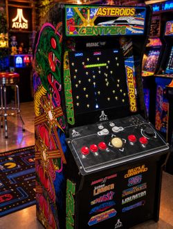 Arcade1Up Atari Asteroids/Centipede Arcade – Upgraded Controls – Trackball & Spinner