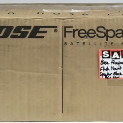 Bose Freespace 3F Flush Mount Satellite Speaker Pair Black New 