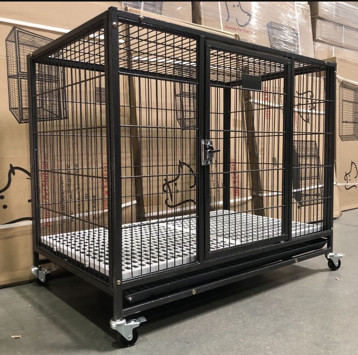 Brand New 37” Heavy Duty Stackable Dog Cage
