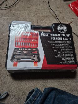 Socket Wrench Tool Set for Home & Auto