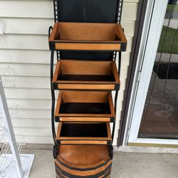 Wooden Metal Rack Shelves