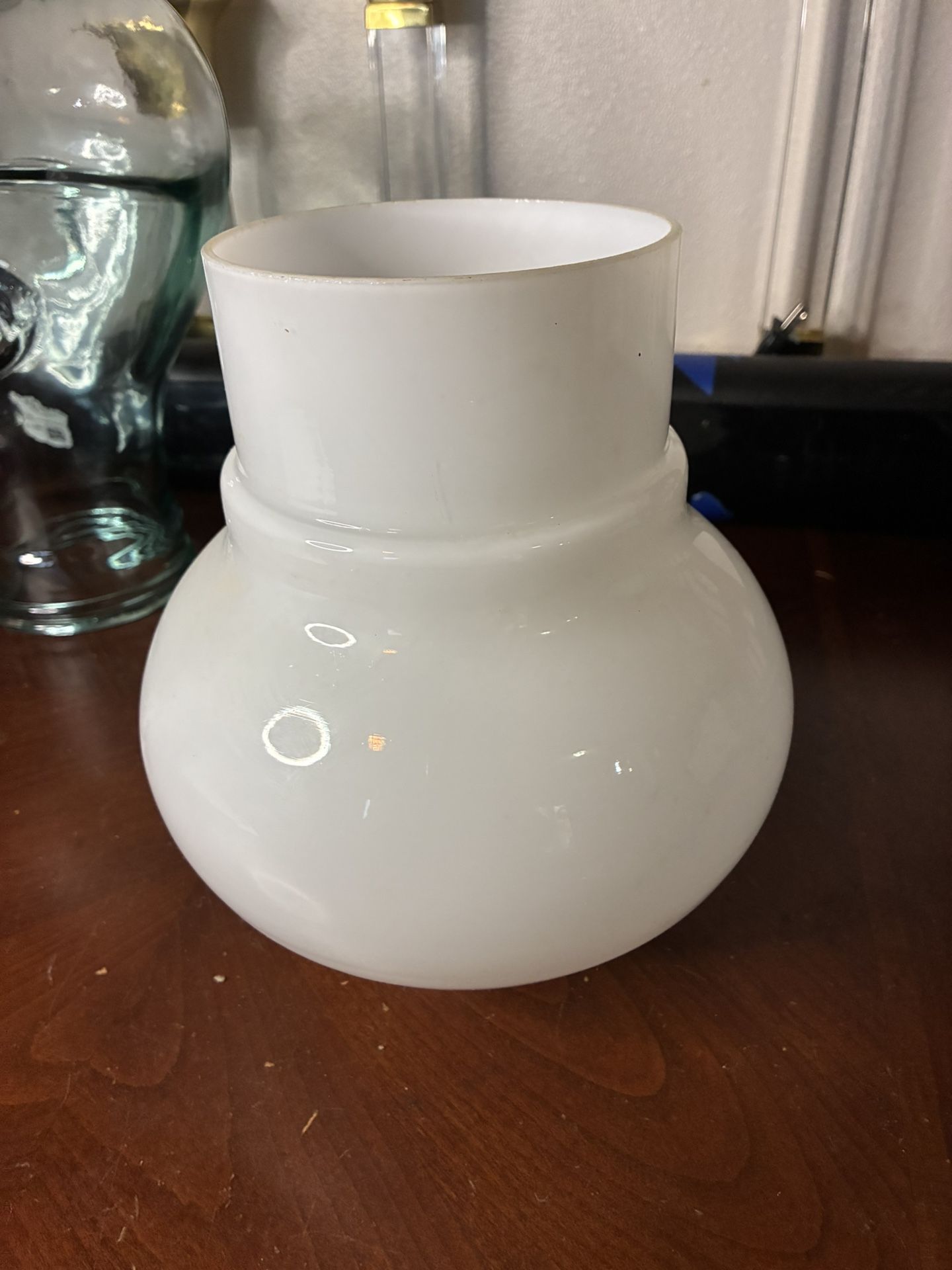 vintage milk glass lamp shade