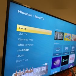 TV 50 Inch 4k ROKU With Remote