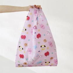 BT21 BTS Pink Minini Scout Foldable Reusable Bag NEW
