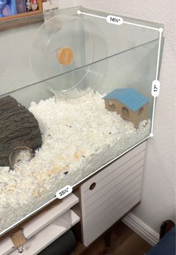 OBO Large Glass Hamster Cage with Accessories