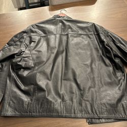 Black Men’s Leather Jacket XL 