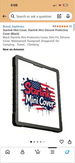 ZepHirion Starlink Mini Silicone Protective Cover Black
