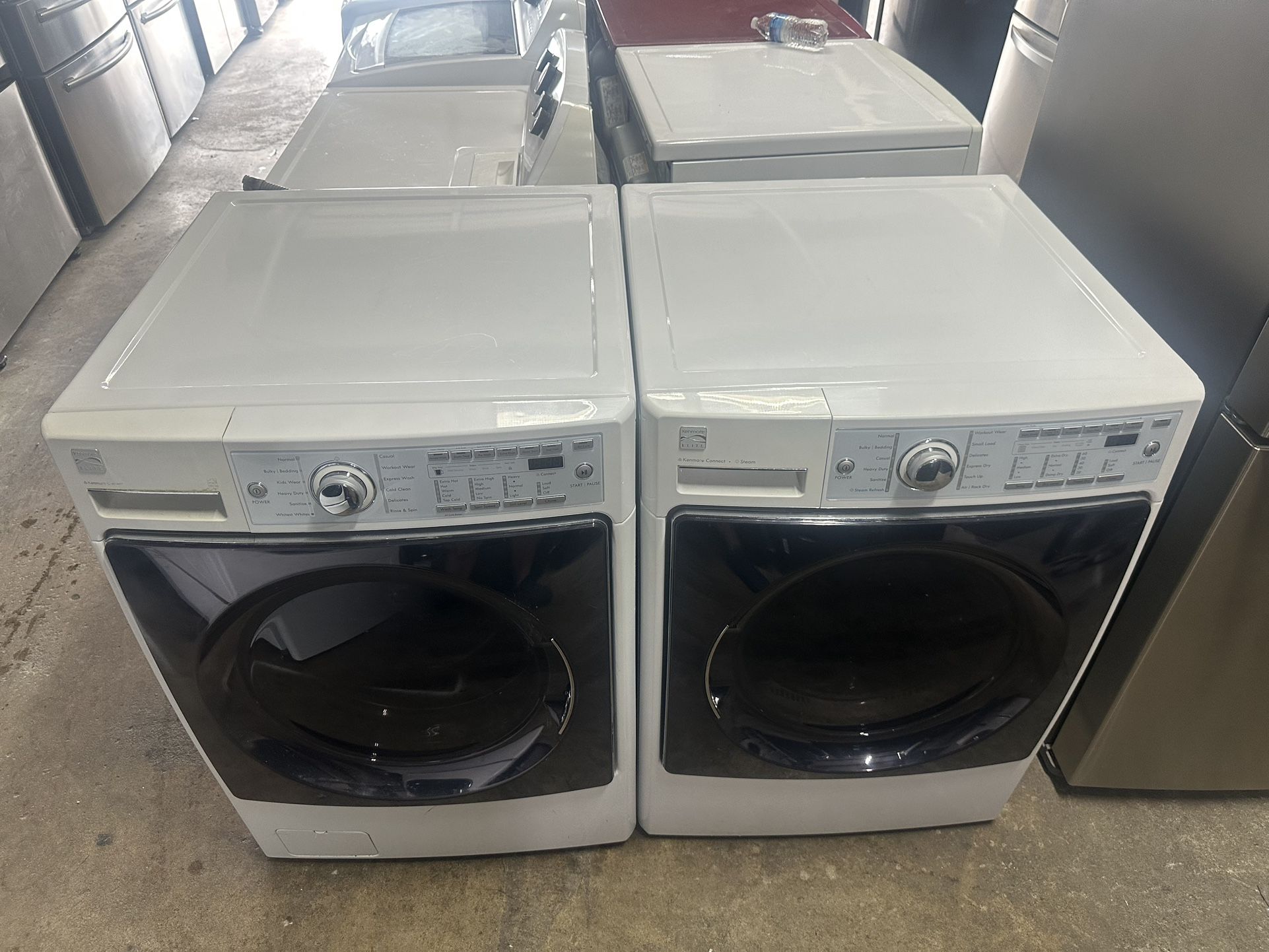 💯🌆Kenmore Elite Washer And Dryer Electric Steam Nice Set💯🌆