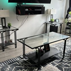 3 piece coffee table set