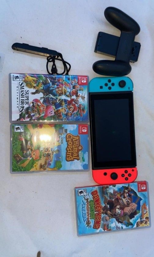 Nintendo Switch With Super Smash Bros 