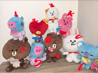 Line Friend and BT21 Plushies, choose yours