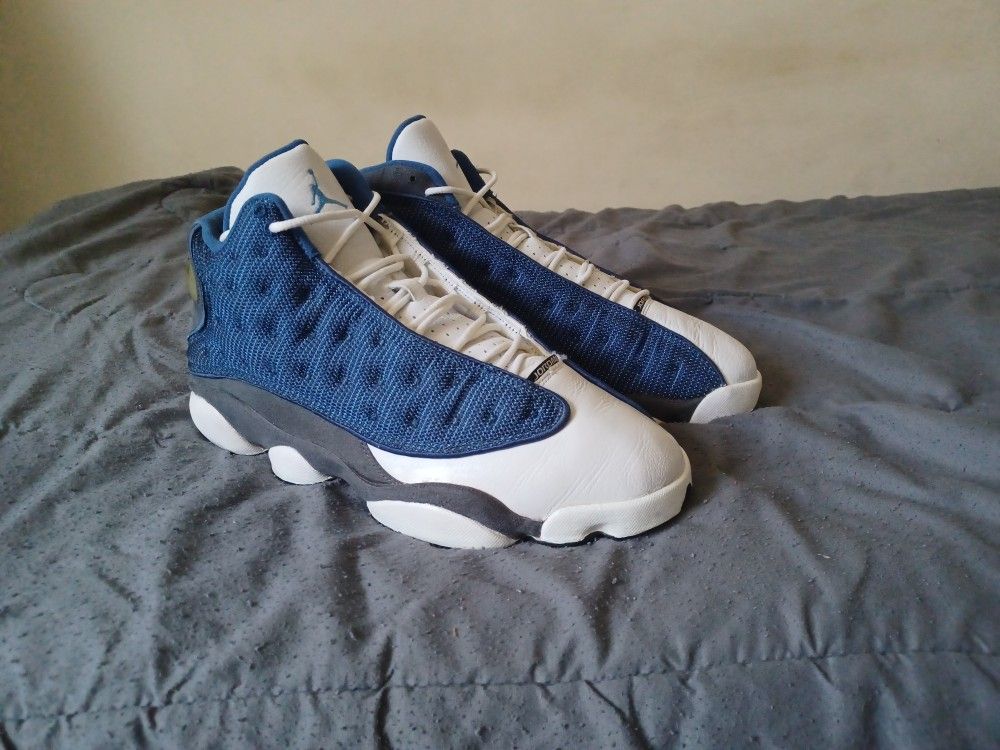 Air Jordan 13 Retro Flints Rare Size 11 Real Leather Toe With OG Box