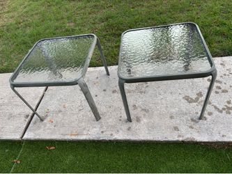 Pair Of Patio End Tables / Side Tables