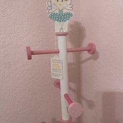 Ballerina Coat/Hat Pink & White Kids Stand