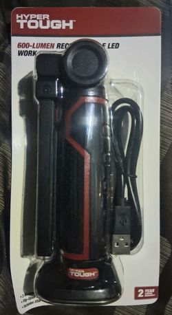 Hyper Tough 600-Lumen Rechargeable LED Work Light